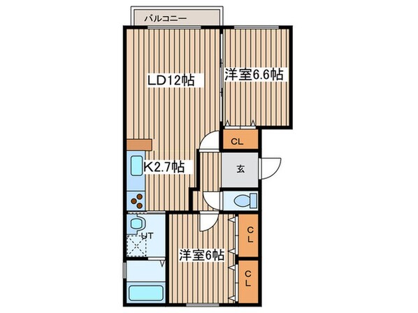 カレラ山鼻の物件間取画像